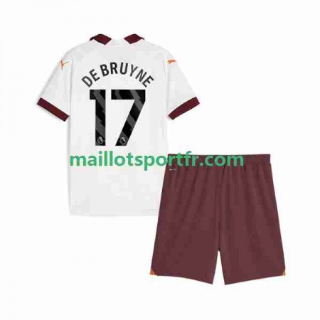 Maillot de Foot Manchester City Kevin De Bruyne 17 Enfant Exterieur 2023/24
